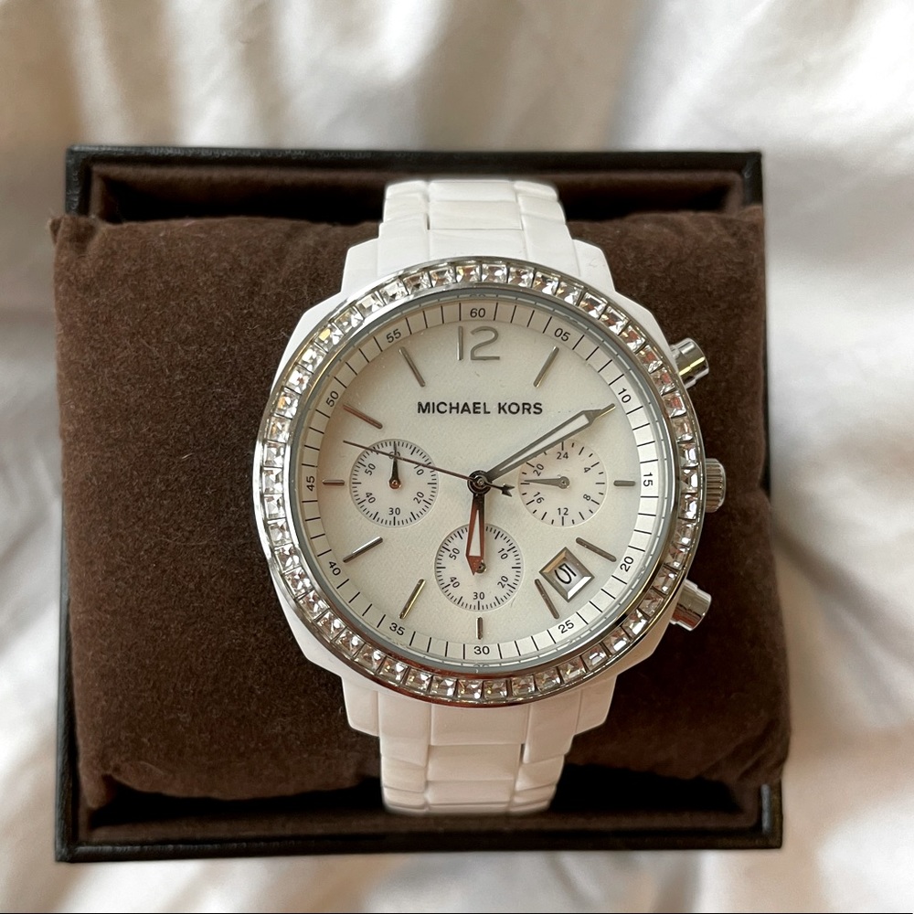 White Micheal Kors Watch